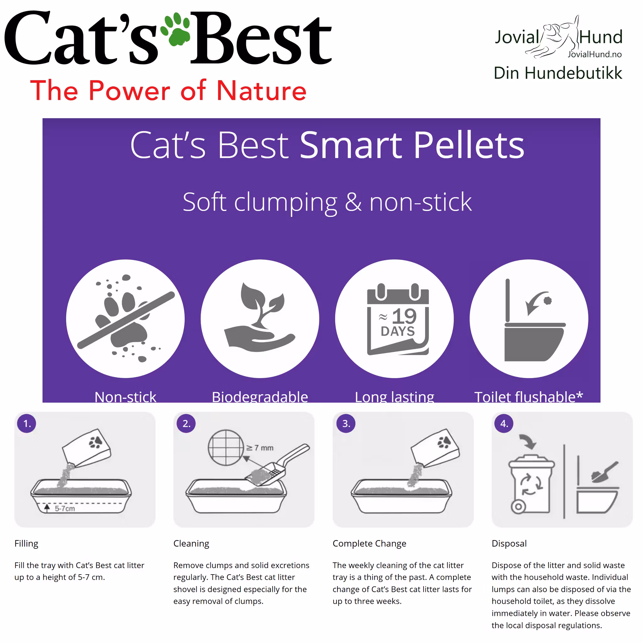 Cat`s Best Smart Pellets Kattesand
