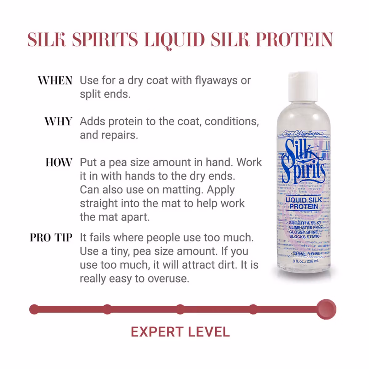Silk Spirits Liquid Silk Protein 118ml, Chris Christensen