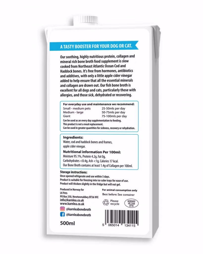 Karnlea Bone Broth Fisk (500ml)