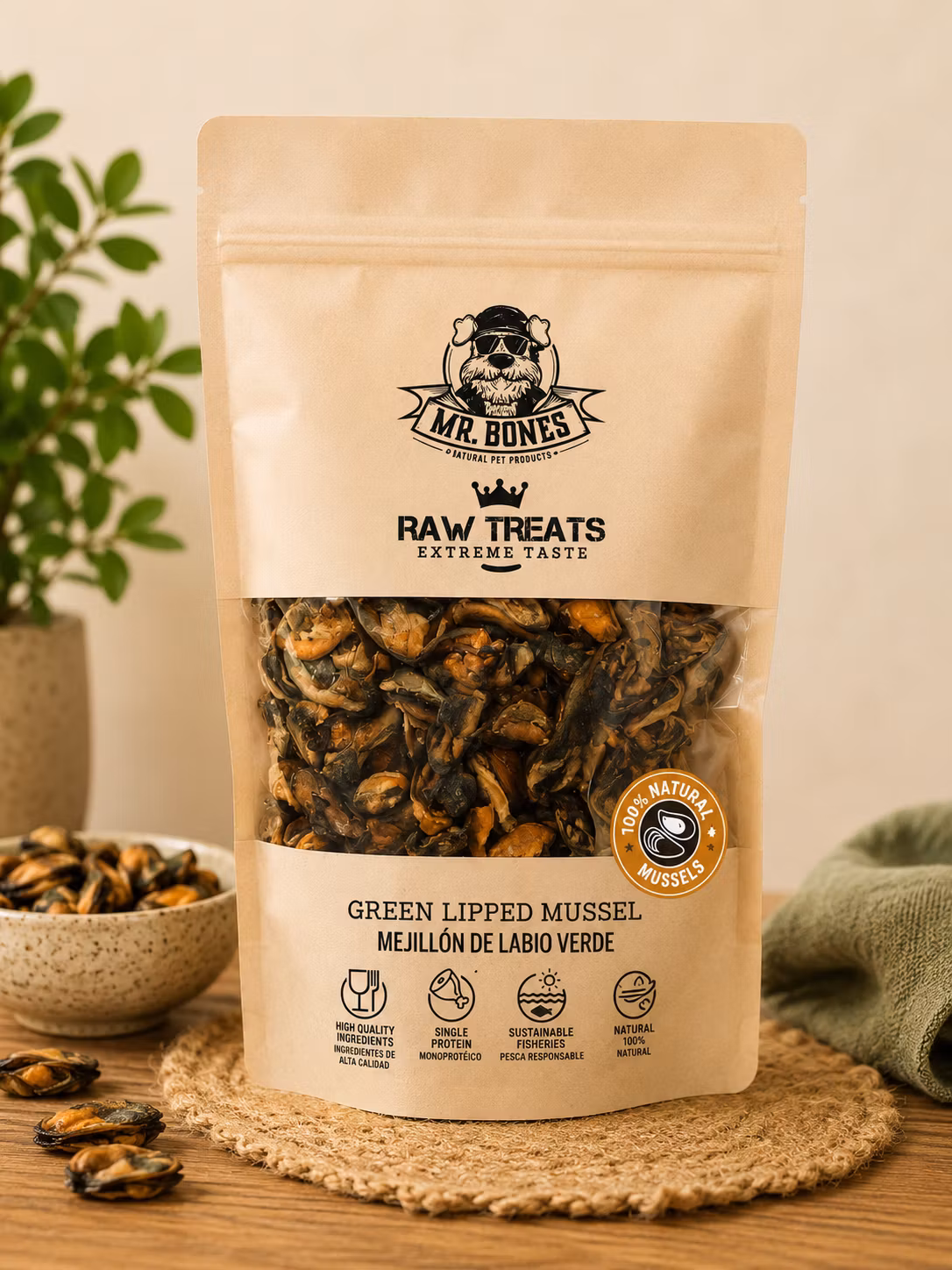 Mr. Bones Raw Treats Green Lipped Mussel
