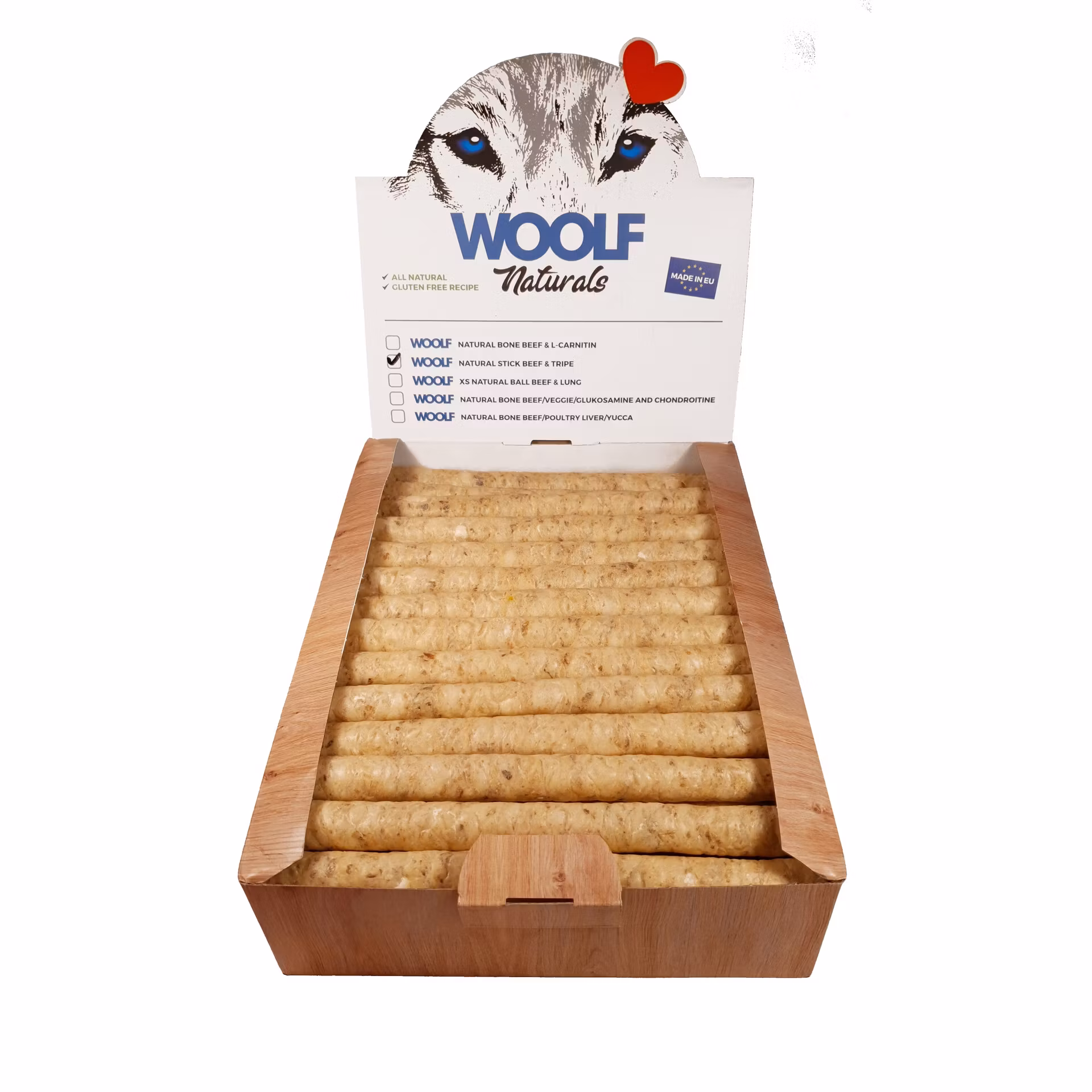 Natural Stick Beef & Tripe, 22cm 18g per stk