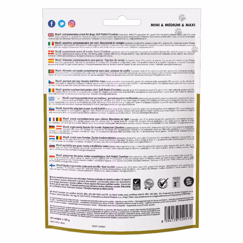Woolf Rabbit Chunkies 100g