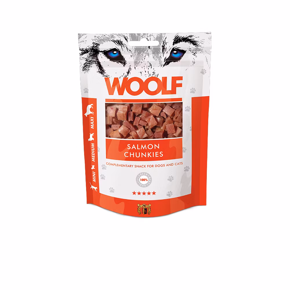 Woolf Salmon Chunkies 100g