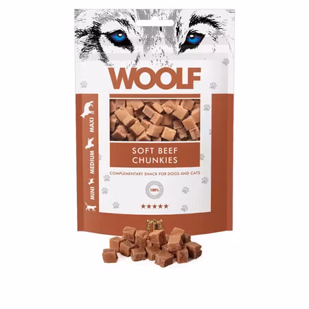 Woolf Beef Chunkies 100g