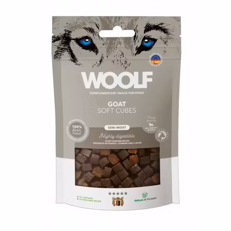 Woolf Soft Cubes Goat 100g