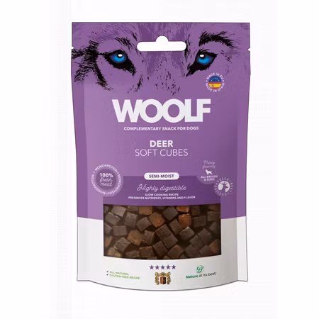 Woolf Soft Cubes Deer 100g