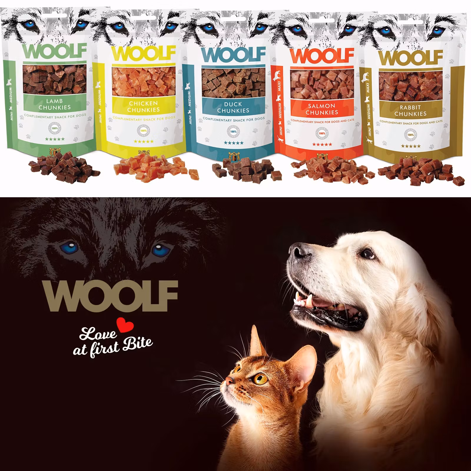 Woolf Lamb Chunkies 100g