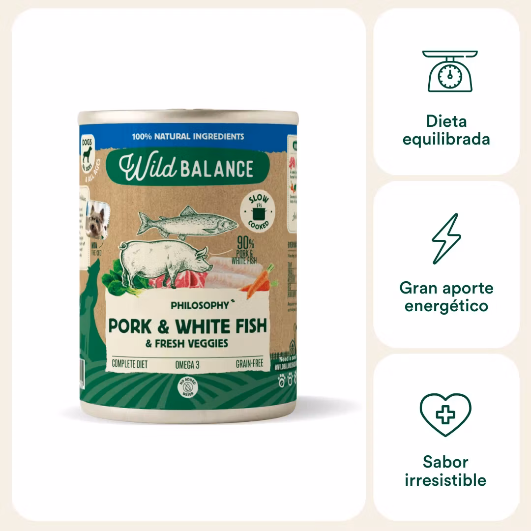 Wild Balance Pork & White Fish. BARF 400g