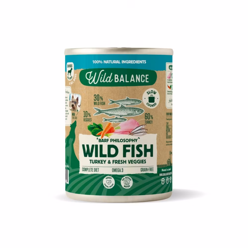 Wild Balance Wild Fish BARF 400g - Villfisk og Kalkun
