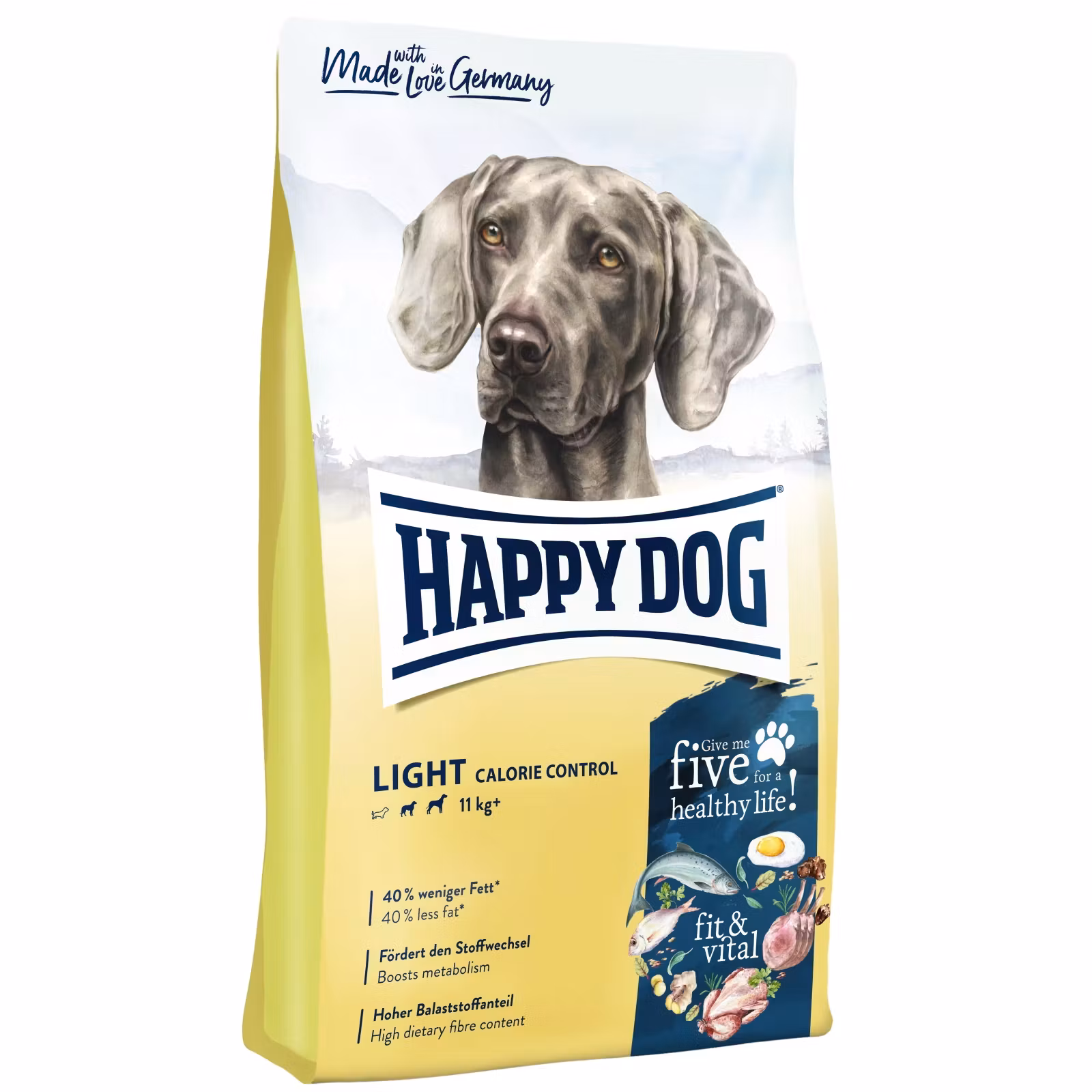 HD Light Calorie Control 12Kg - Happy Dog Fit & Vital