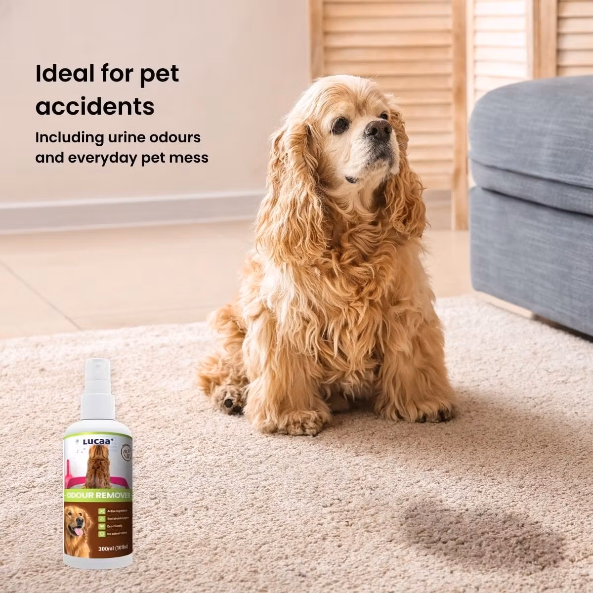 LUCAA+  Probiotic Pet Odour Remover spray - 300ml