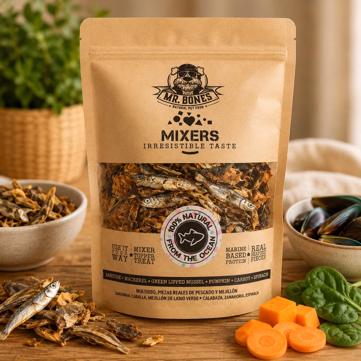 Mr. Bones Mixers Sjømat 400g