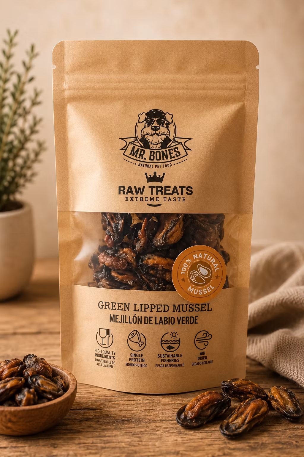 Mr. Bones Raw Treats Green Lipped Mussel