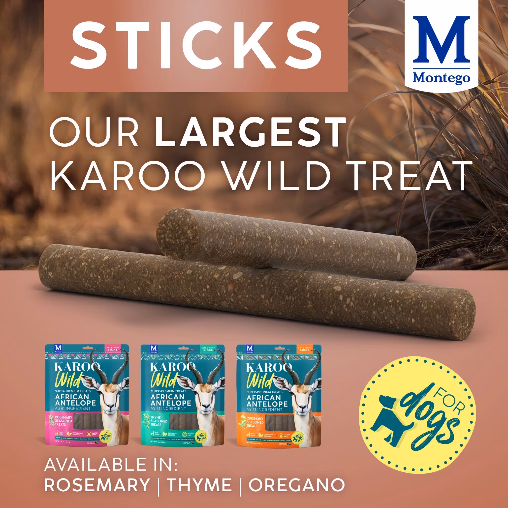 KAROO Wild - Sticks Antilope & Oregano 454g