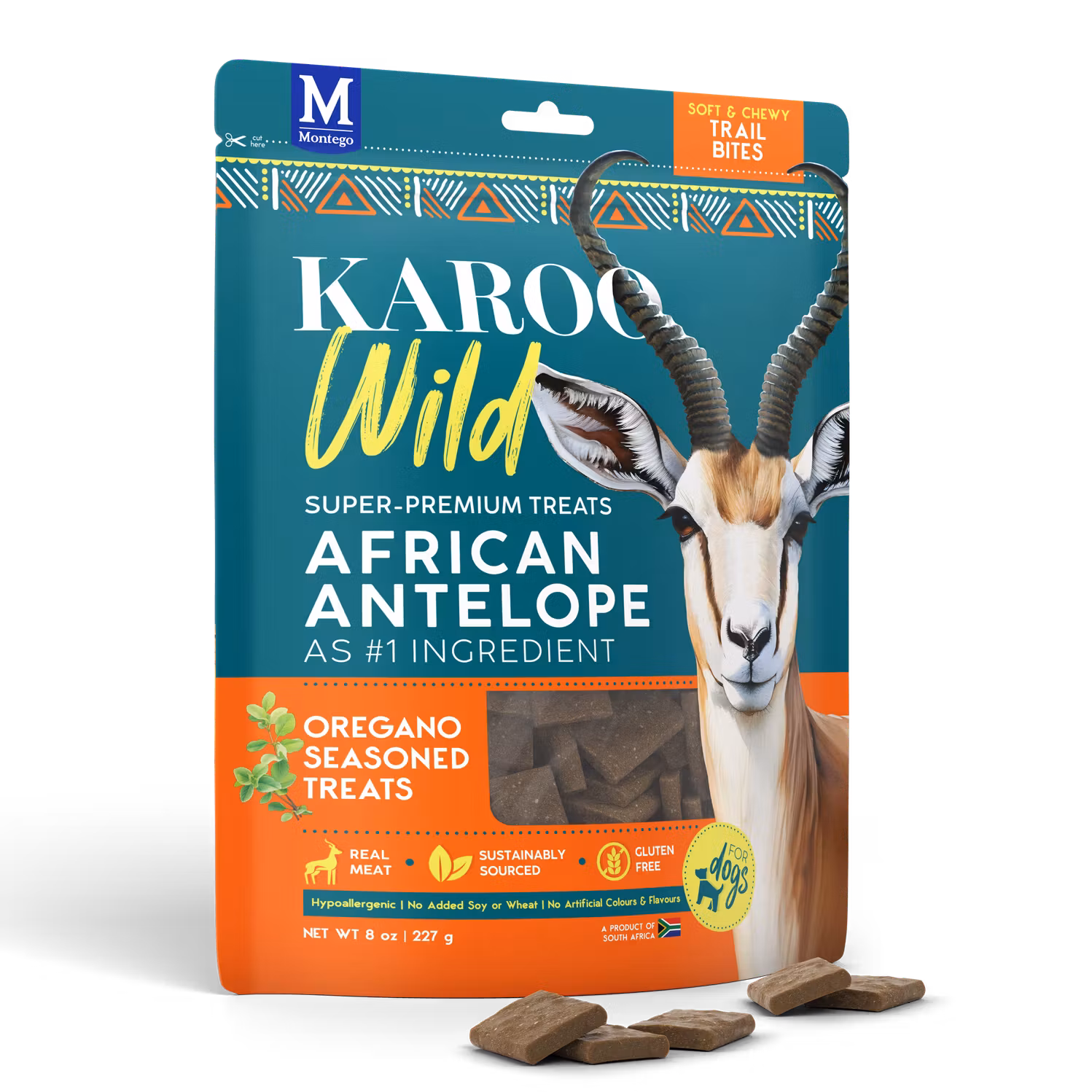 KAROO Wild - Trail Bites Antilope & Oregano 227g