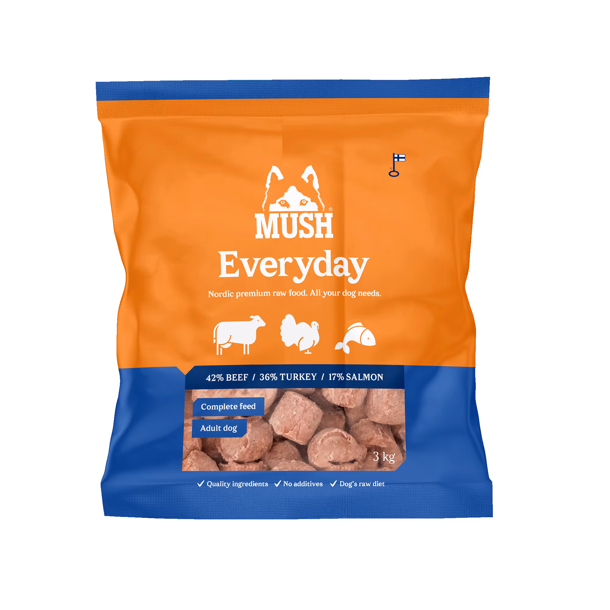 MUSH Everyday Okse-Kalkun-Laks (Blå) - Blue