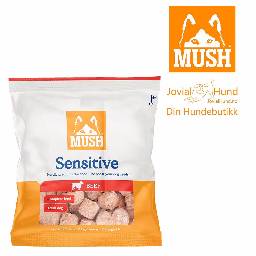 MUSH Sensitive Okse 3 kg (Storfe/Nôt)