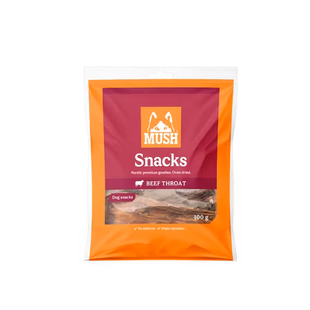 MUSH Snacks okse-luftrør 120g