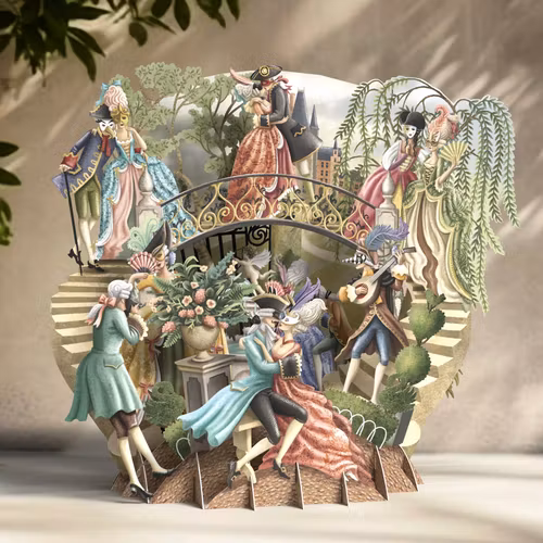 Magiska gratulationskort - Maskeradbalen (6 kort)