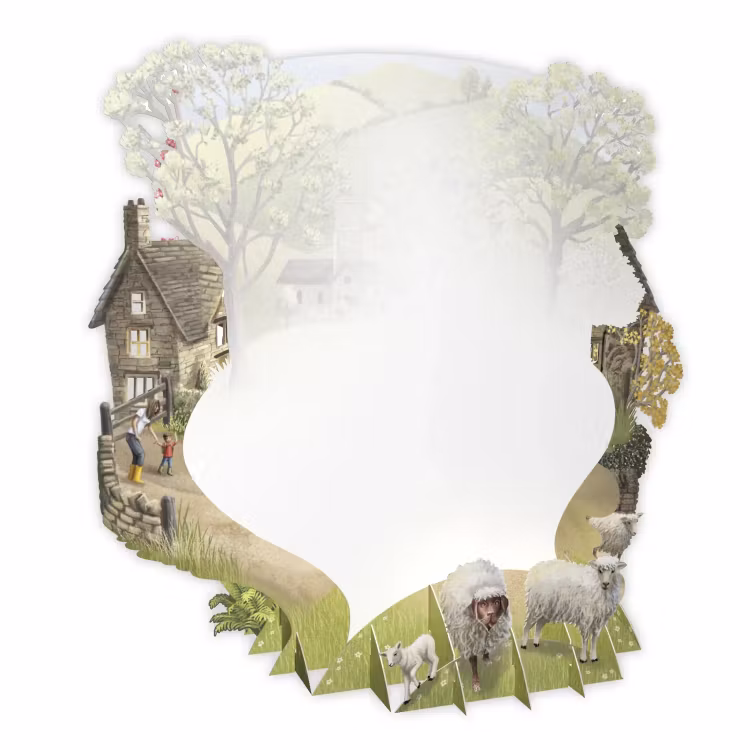 Magiska gratulationskort - Fåraherden (6 kort)