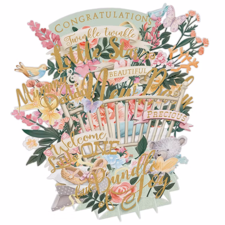 Magiska gratulationskort - Ett litet barn (6 kort)