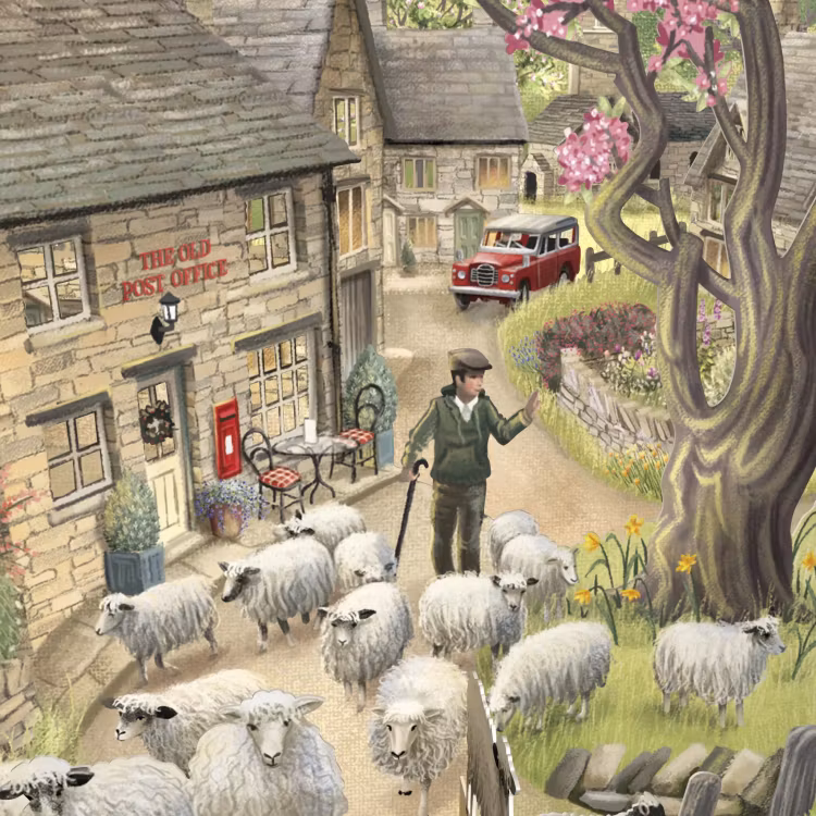 Magiska gratulationskort - Fåraherden (6 kort)