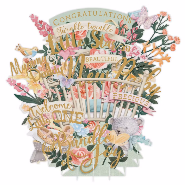 Magiska gratulationskort - Ett litet barn (6 kort)