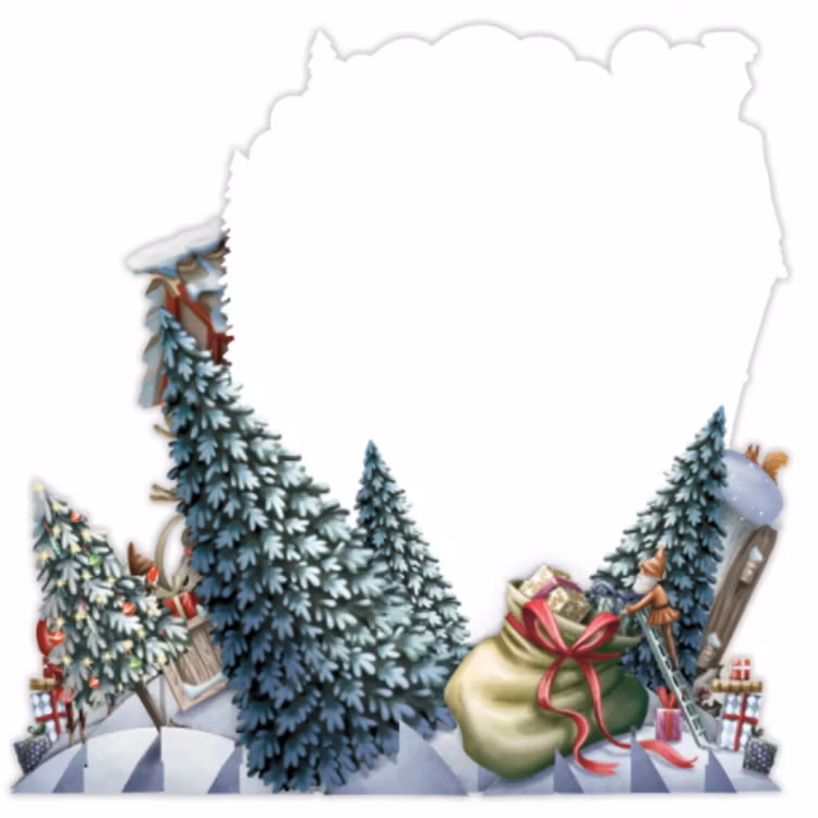 Nordpolen (6 kort med kuvert)