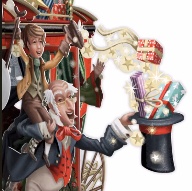 En julsaga (6 kort med kuvert)