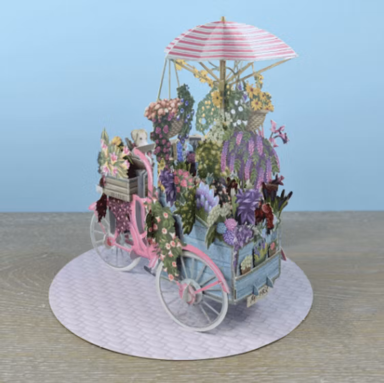 Blomstervagnen (6 kort med kuvert)