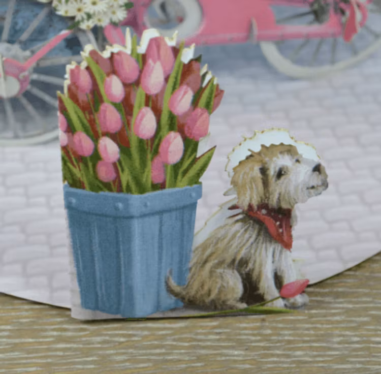 Blomstervagnen (6 kort med kuvert)