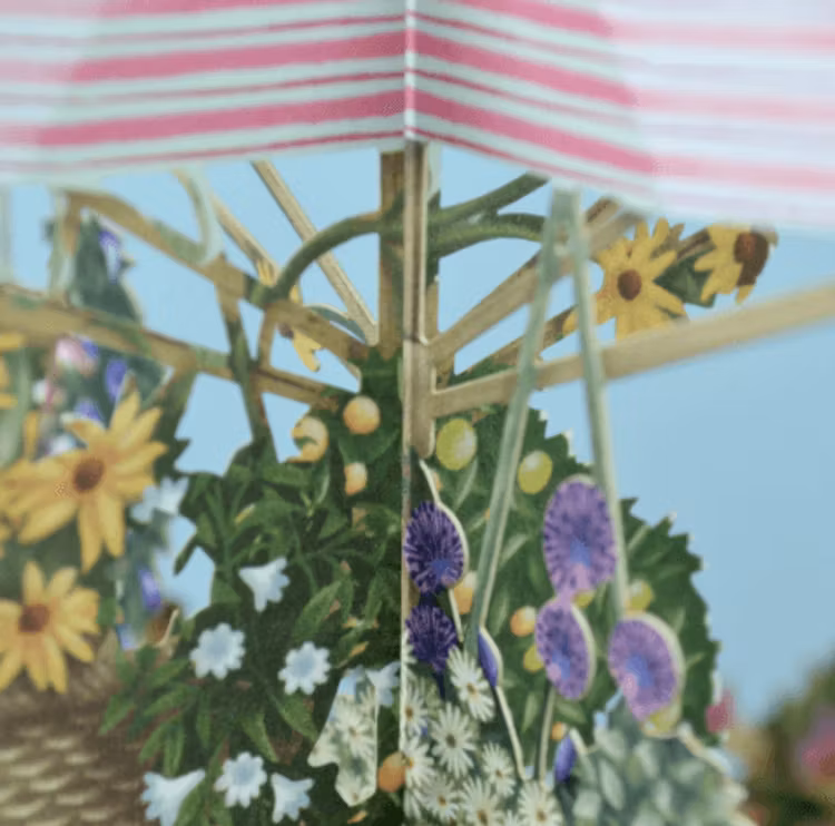 Blomstervagnen (6 kort med kuvert)