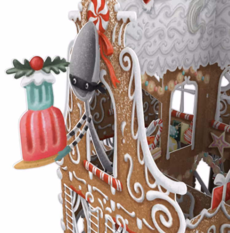Pepparkakshuset (6 kort med kuvert)
