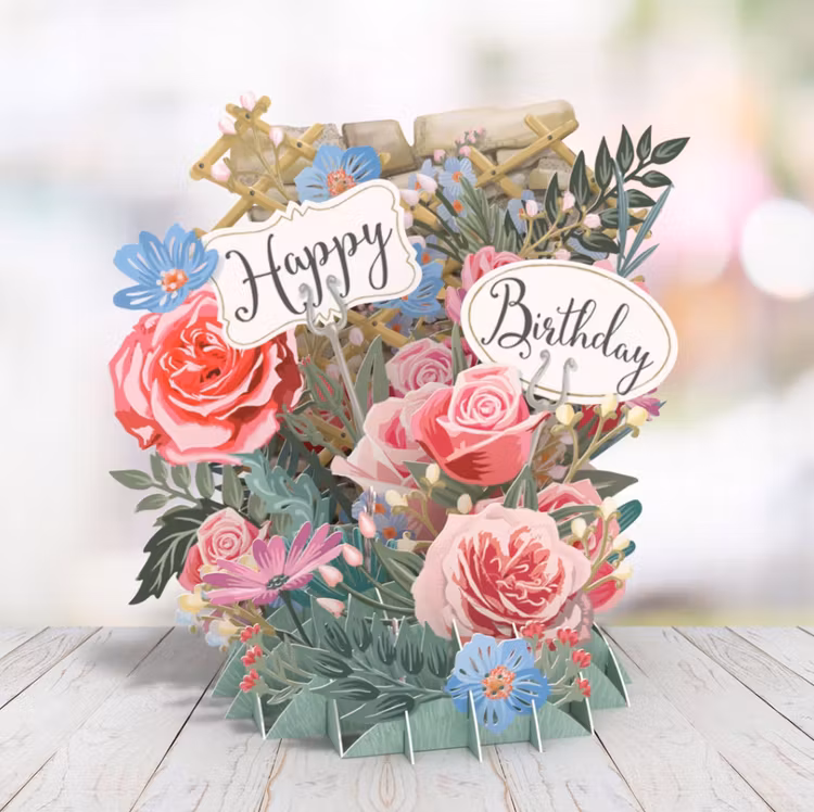 Happy Birthday (6 kort med kuvert)