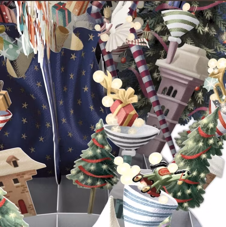 Julklappsutdelning (6 kort med kuvert)