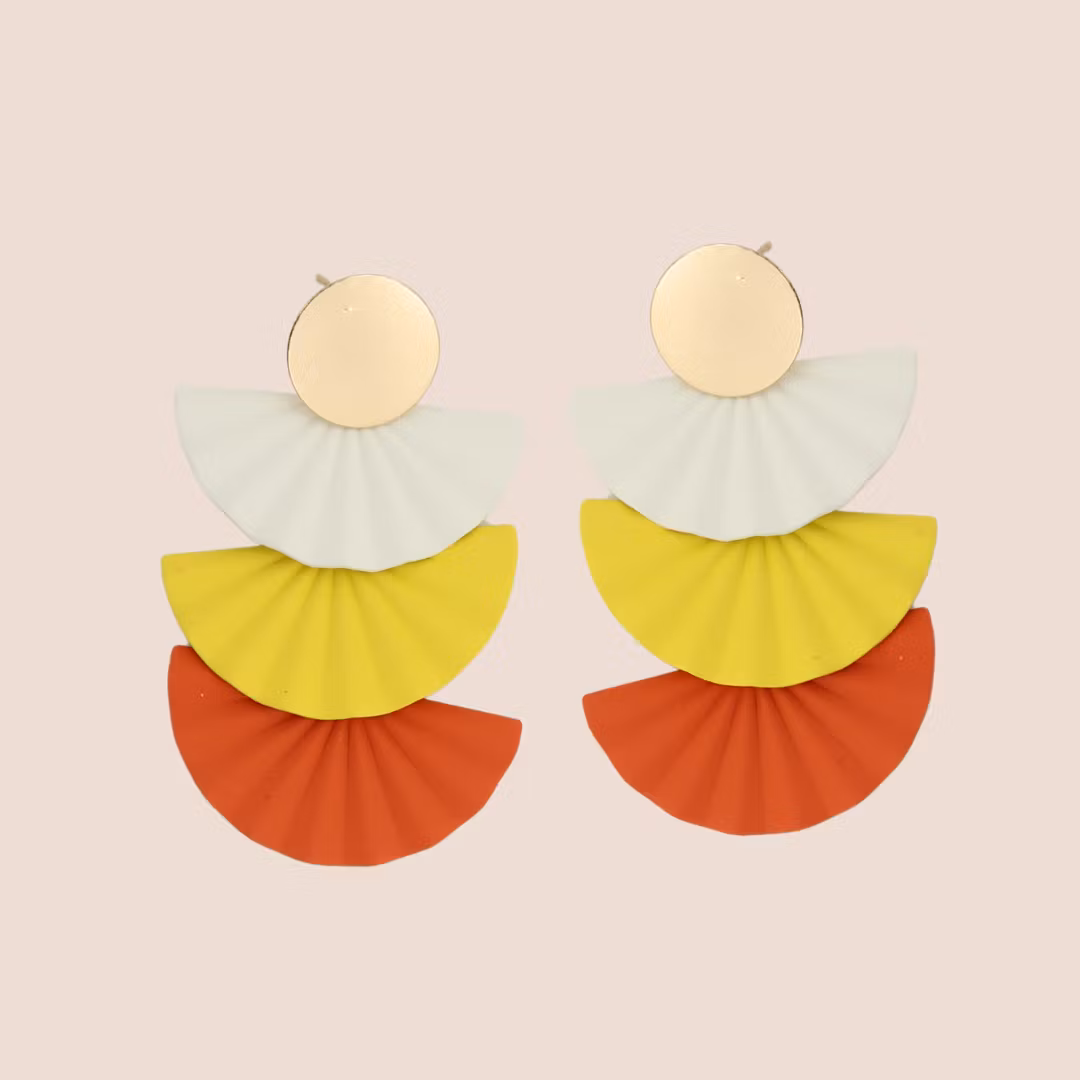 Orange-gula solfjädern