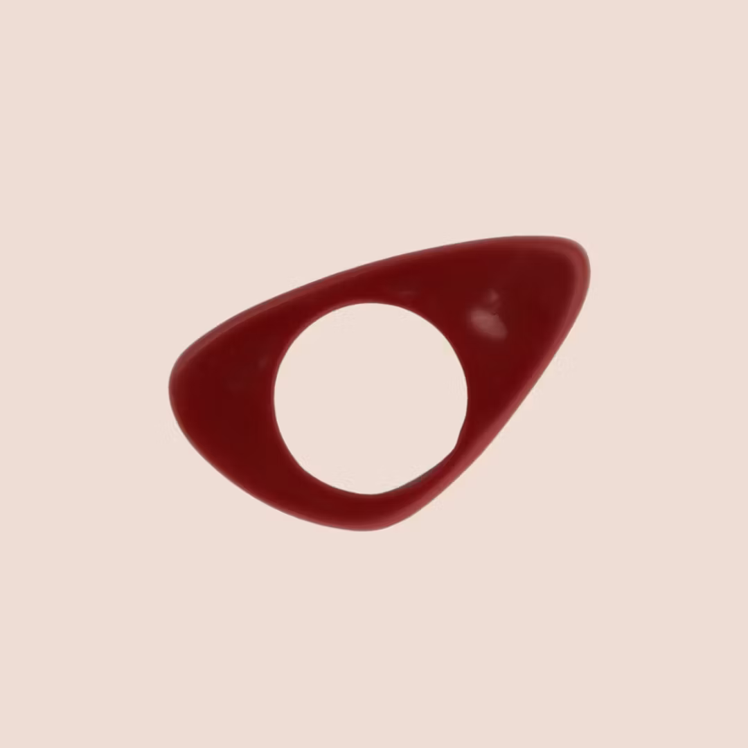 Burgundy kanten ring #rundad