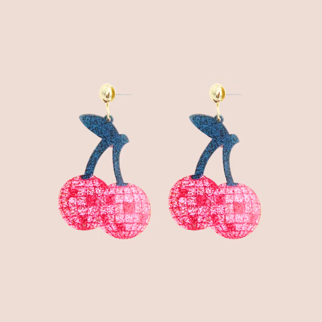 Disco-körsbären örhängen