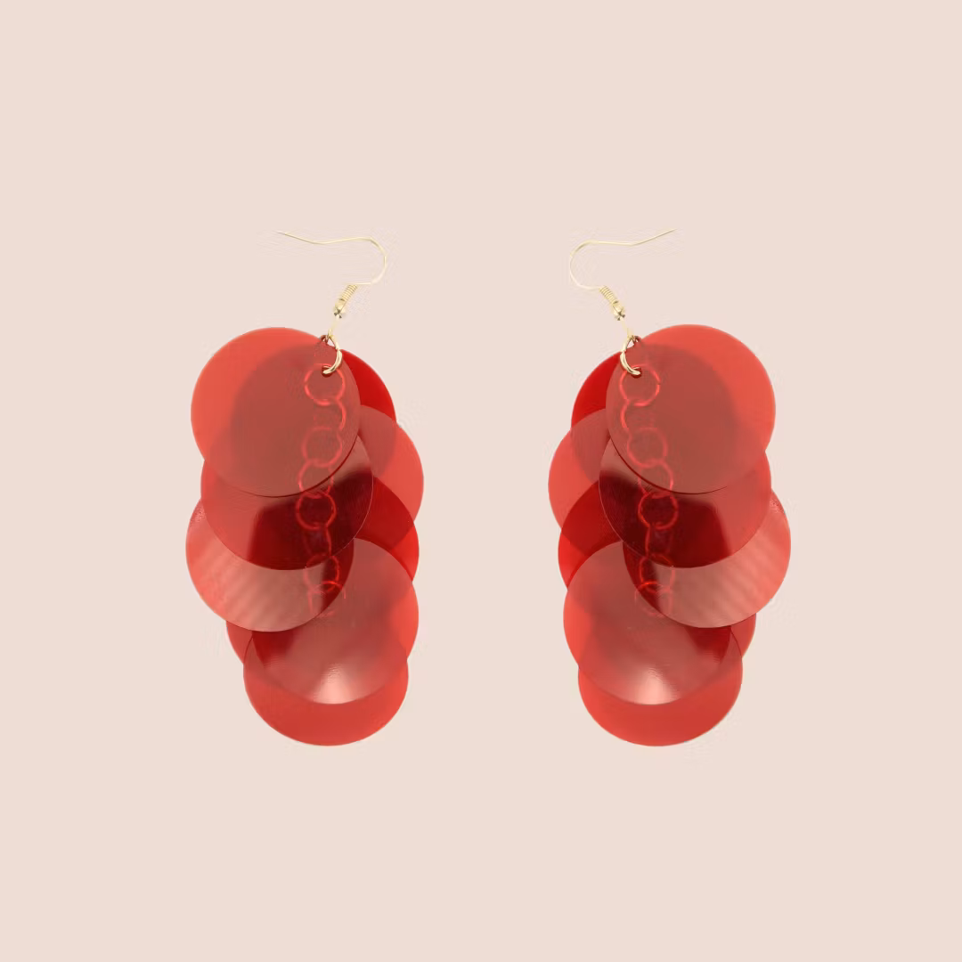 Disco-poppen #transparentröd