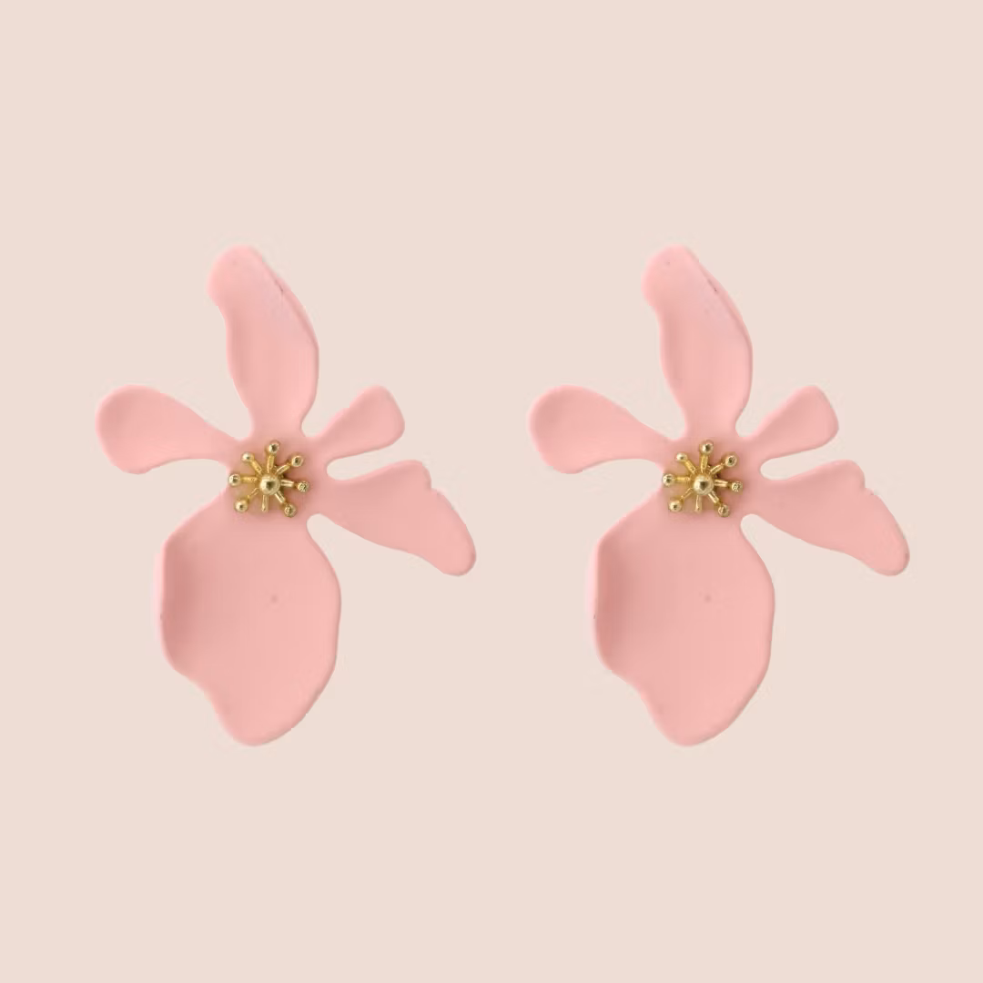 Snirkliga stud-blomster #ljusrosa