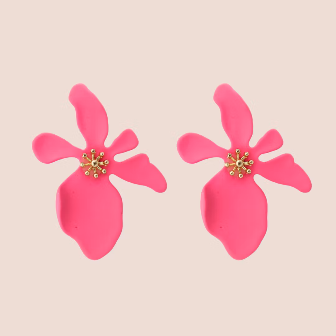 Snirkliga stud-blomster #rosa