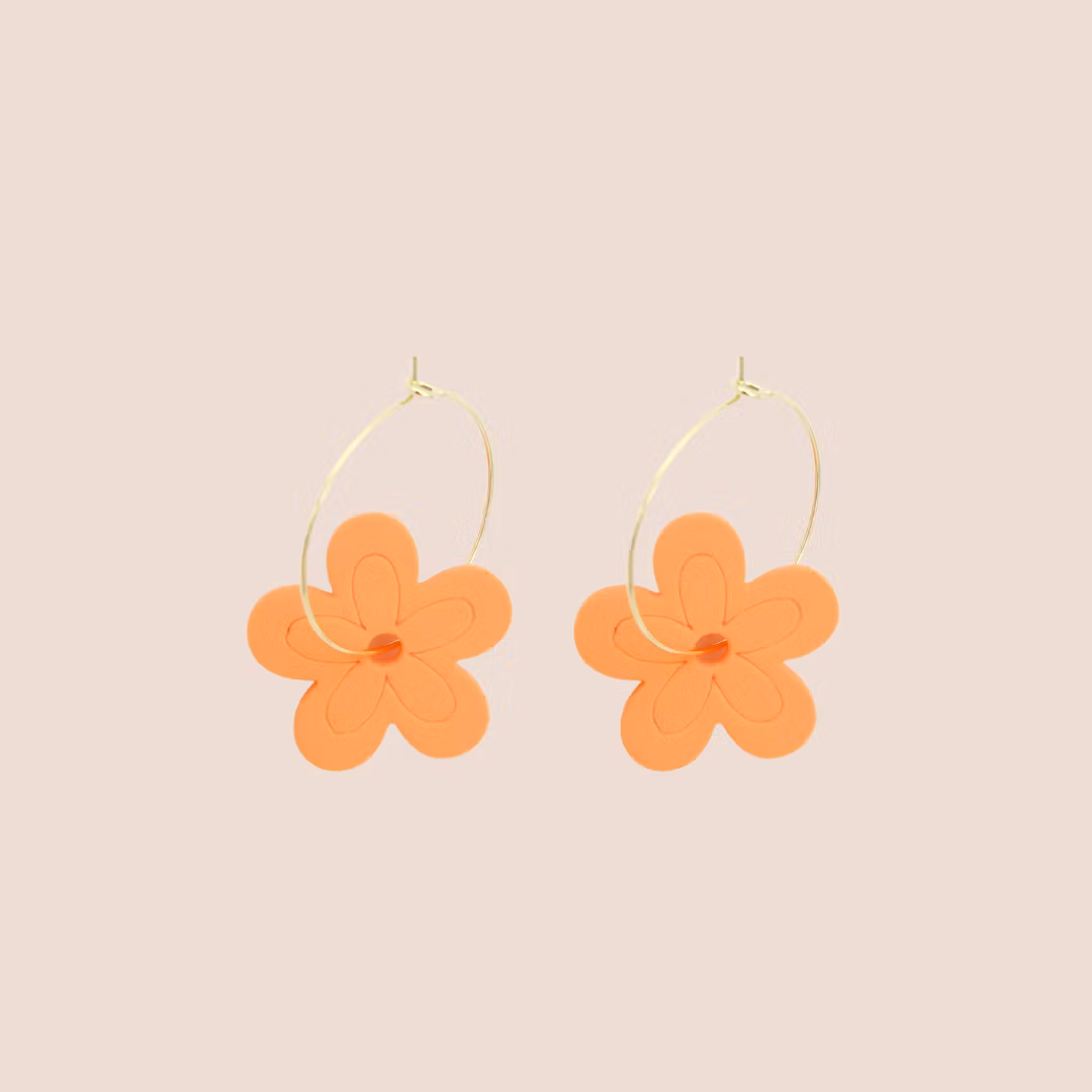 Tunna blomster-hoopen #orange