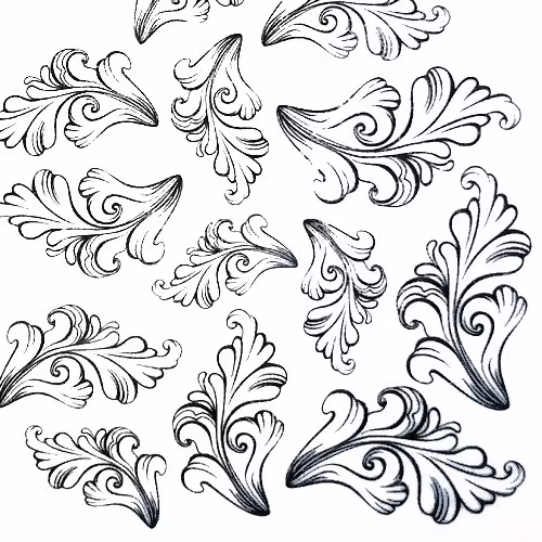 Nail Tattoos, svarta - Your Nailerystore