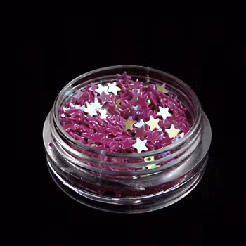 Nailart stjärnor, cerise