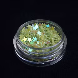 Nailart stjärnor i påse, grön