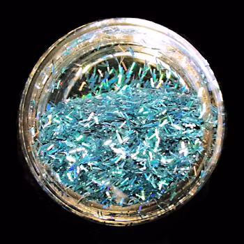 Mini flitter, mörk turkos