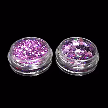 Glitter flakes duo, lila