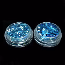 Glitter flakes duo, blå