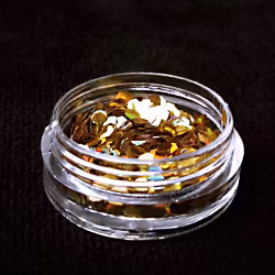 Glitter flakes 2mm, guld