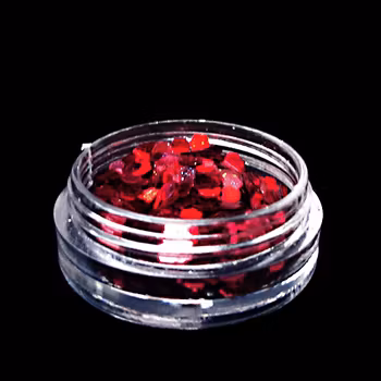 Glitter flakes 2mm, mörkröd